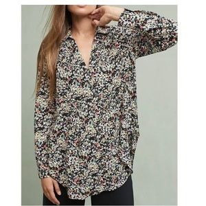 ANTHROPOLOGIE Size XS  Maeve Floral Matilda Shirt Top